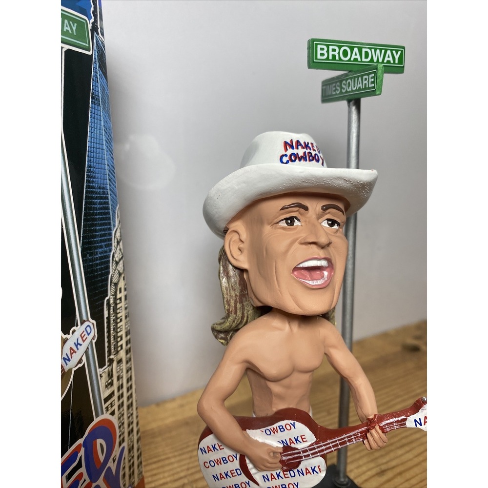 Naked Cowboy Bobblehead NYC New York City Icon Times Square Funny Gift‎ Limited - Picture 3 of 7